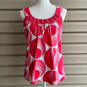 •Boden• Geometric Embellished Knit Top - Size 6